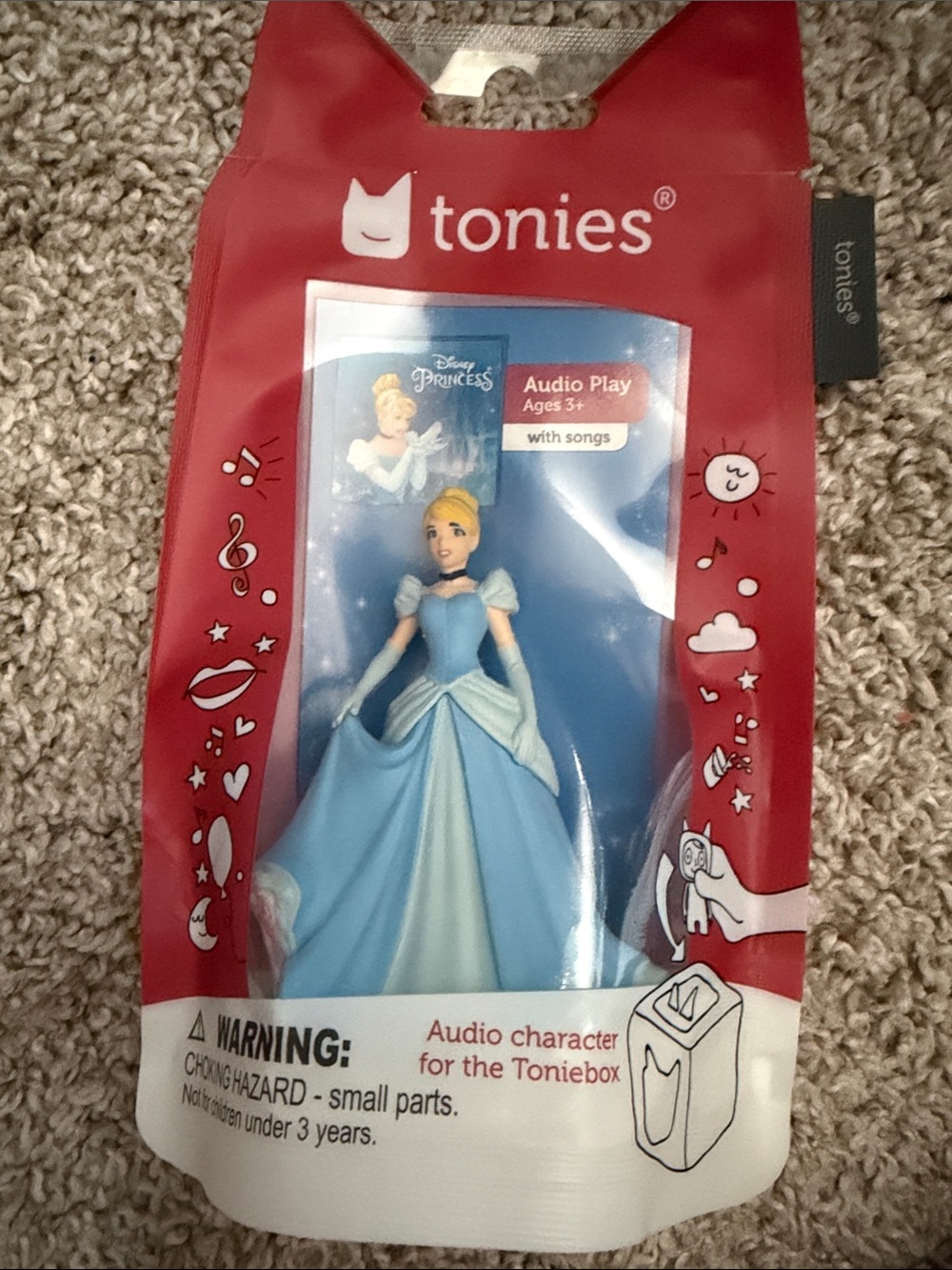 Tonies Disney Princess Cinderella Audio Character - Blue